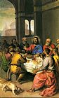 Titian Canvas Paintings - The Last Supper [detail]